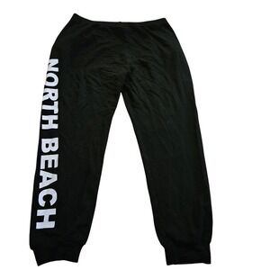 Monrow HB0307-30 Jogger Sweatpants Stretch Women's Black‎ Size Medium
